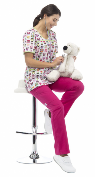 Фото Блуза женская LF2112 Совушки от магазина Рабочий класс Блуза женская LF2112 Совушки от магазина Рабочий класс