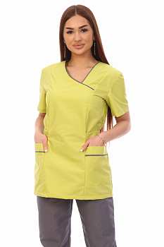 Костюм женский № 51 цв. Лайм/серый от магазина Рабочий класс