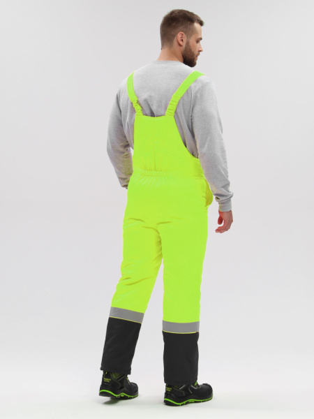 Костюм зимний Дорожник-Сигнал (тк.Смесовая,210) п/к, лимонный/черный от магазина Рабочий класс