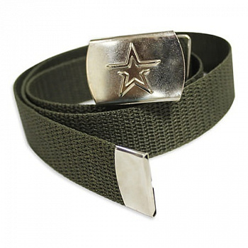 Ремень брючный защитного цвета с пряжкой от магазина Рабочий класс