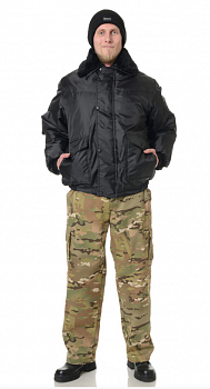 Альфа, куртка утепленая черная от магазина Рабочий класс