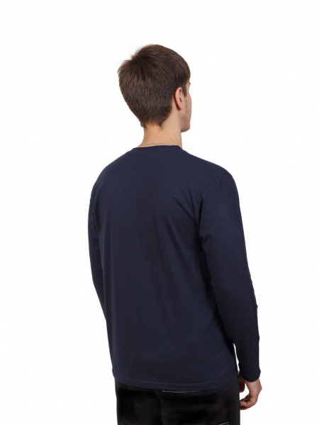 Футболка мужская с длин. рукавом цв. синий от магазина Рабочий класс