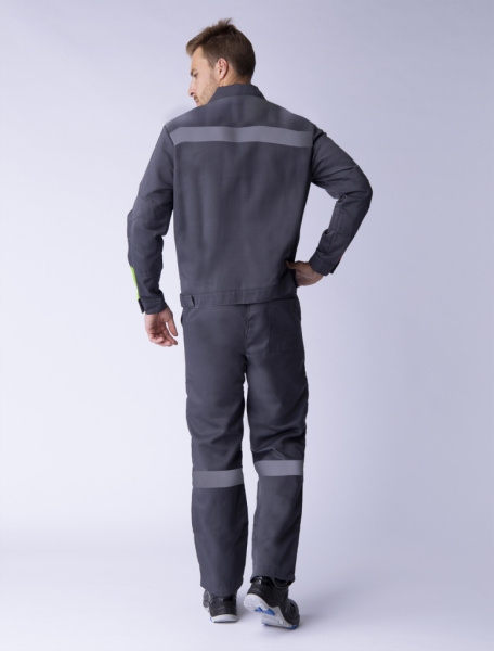 Костюм Фаворит-2 СОП (тк.Смесовая,210) п/к, т.серый/лимон от магазина Рабочий класс