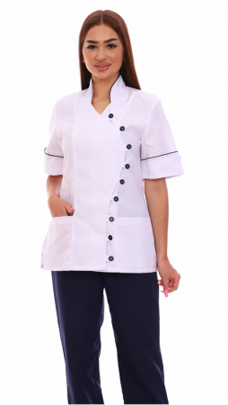 Костюм № 201 цв. Белый/Темно-синий от магазина Рабочий класс