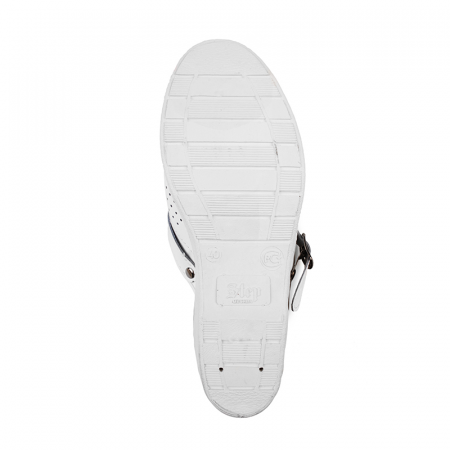 Туфли-сабо женские с ремешком натуральная кожа цв. белый от магазина Рабочий класс