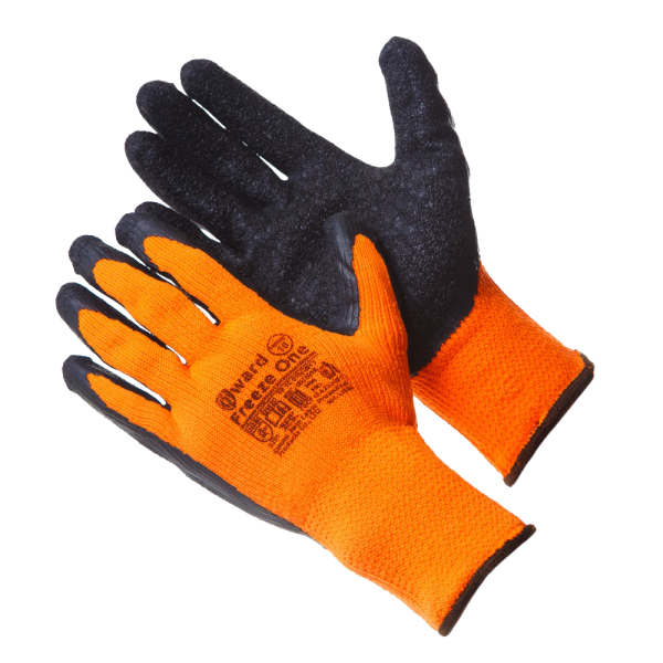 Перчатки утепленные FREEZE ONE, 50% акрил, покрыты текстурированным латексом от магазина Рабочий класс