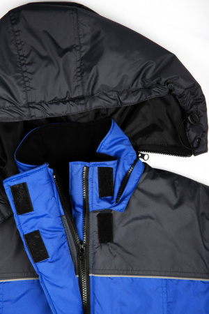 Фото Куртка зимняя женская Снежана (тк. Дюспо) цв. васильковый+т.серый от магазина Рабочий класс Куртка зимняя женская Снежана (тк. Дюспо) цв. васильковый+т.серый от магазина Рабочий класс