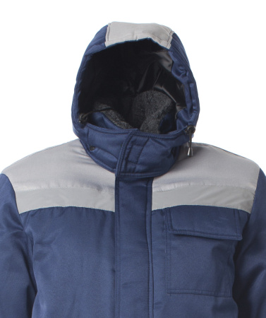 Костюм Стандарт-Люкс (тк. Грета) с СОП, куртка+п/к, т.синий+серый от магазина Рабочий класс