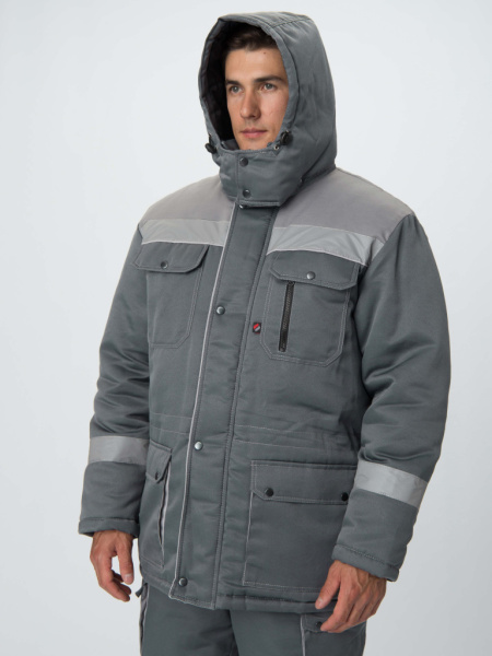 Костюм зимний Нейч-2 СОП (тк.Смесовая,210) п/к, серый/св.серый от магазина Рабочий класс