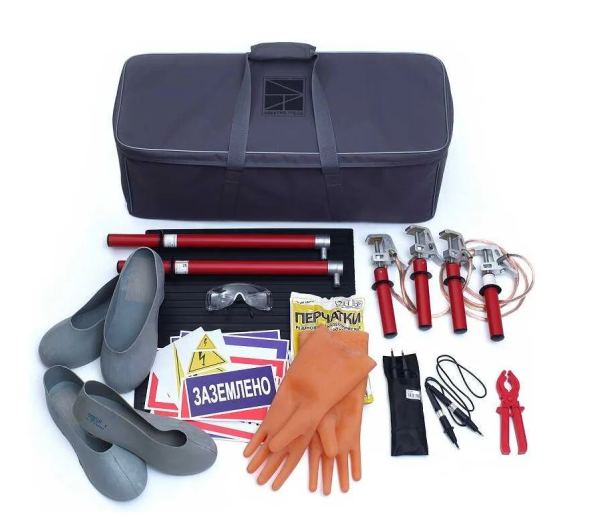 Диэлектрический комплект средств защиты для электроустановок 1000В (КСЗ-1) от магазина Рабочий класс