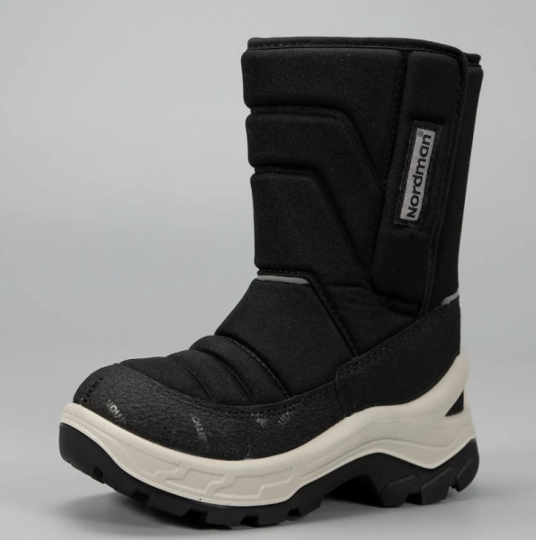 2-2002-D01/Сапоги зимние дошкольные Nordman Lumi 2.0 на липучке цвет чёрный  от магазина Рабочий класс