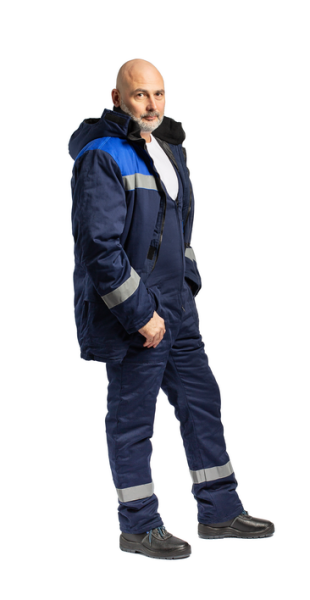 Костюм антистатический "Вихрь" синий/василек (зимний) от магазина Рабочий класс