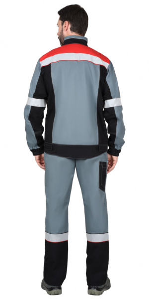 Костюм Виват с п/к (серый/черный/красный) от магазина Рабочий класс