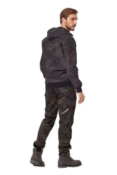 Куртка-ветровка Аксель Кмф, цв. хаки/черный от магазина Рабочий класс