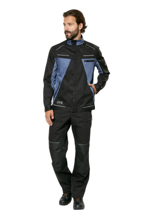 Куртка рабочая мужская летняя Шелби (Shelby) цвет черный/маренго от магазина Рабочий класс