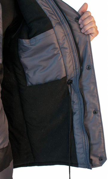 Костюм зимний LOKI SKANDIN TM зимний куртка+п/к цв. серый, подклад флис от магазина Рабочий класс