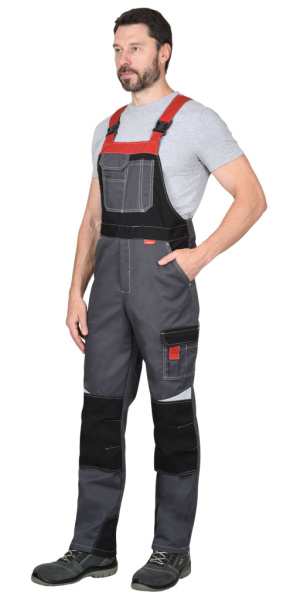 Полукомбинезон "Фаворит-Мега": серый с красн., черн.,СОП Тк. Rodos от магазина Рабочий класс