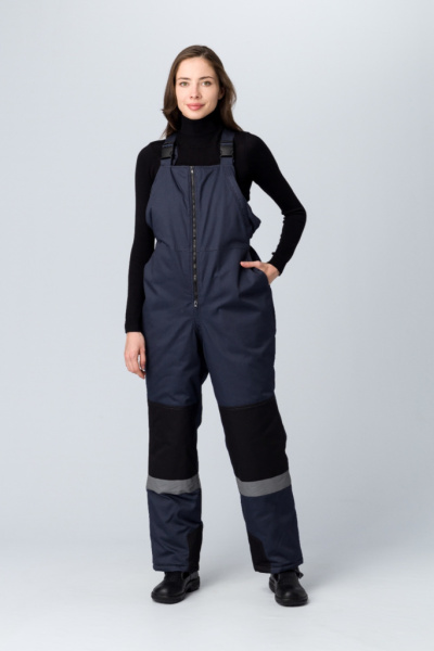 Костюм зимний женский Вектрон-2 СОП У. (тк.Смесовая,240) п/к, черный/красный/серый от магазина Рабочий класс