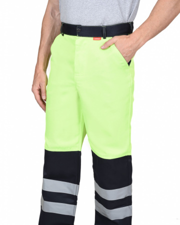 Костюм Сириус-Магистраль-Люкс, куртка, брюки цв. неоновый с синим и СОП от магазина Рабочий класс