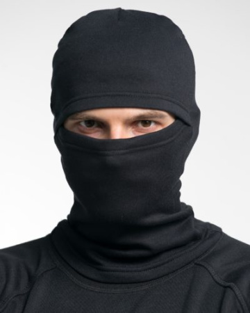 Подшлемник флисовый, цв. чёрный, вырез под глаза от магазина Рабочий класс