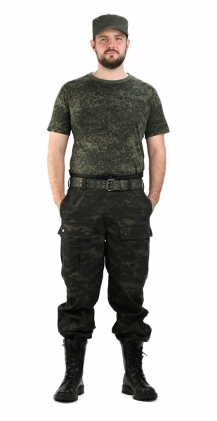 Спецназ, костюм мужской черный мултикам тк. Рип-Стоп от магазина Рабочий класс