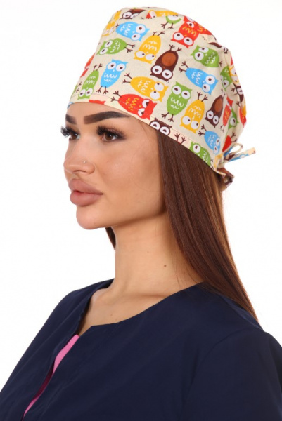 Шапочка медицинская (Бязь) Цветная от магазина Рабочий класс