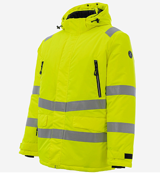 Зимняя сигнальная куртка-парка Brodeks KW220, желтый от магазина Рабочий класс