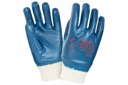 Перчатки 0543 джерси/полное покрытие нитрилом, манжет резинка от магазина Рабочий класс
