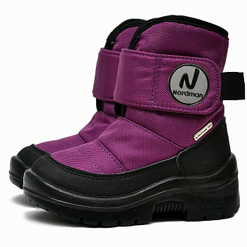 Сапоги зимние дошкольные "Nordman Next"  на горизонтальной липе цвет фиолетовый от магазина Рабочий класс