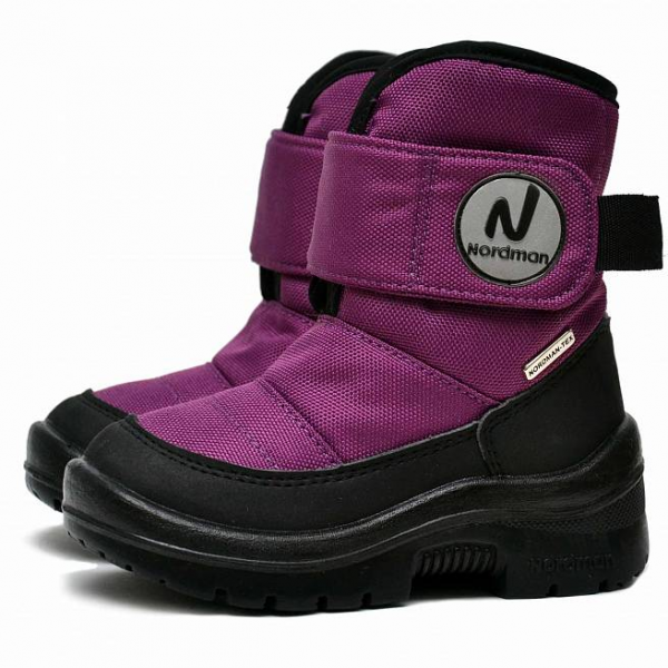 Сапоги зимние дошкольные "Nordman Next"  на горизонтальной липе цвет фиолетовый от магазина Рабочий класс