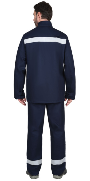 Костюм сварщика СИРИУС-ГЕРКУЛЕС летний, куртка, брюки темно-синий, СОП 50мм от магазина Рабочий класс