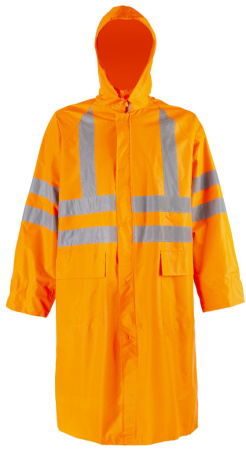 Плащ влагозащитный повышенной видимости (HiViz) цв. Оранжевый от магазина Рабочий класс