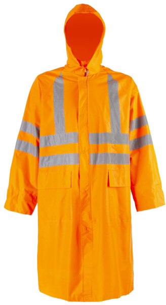 Плащ влагозащитный повышенной видимости (HiViz) цв. Оранжевый от магазина Рабочий класс