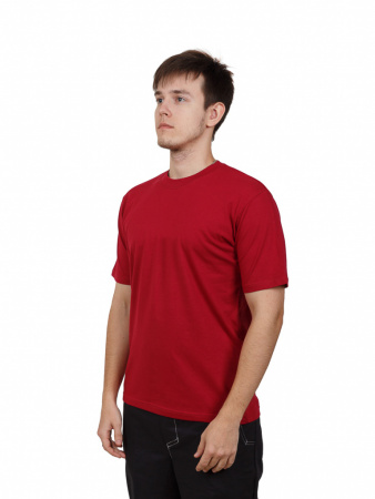 Футболка пл. 160г/м цв. Бордовый от магазина Рабочий класс