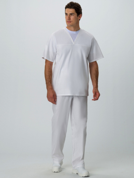 Костюм пекаря (тк. Бязь, 145), цв. белый, короткий рукав от магазина Рабочий класс