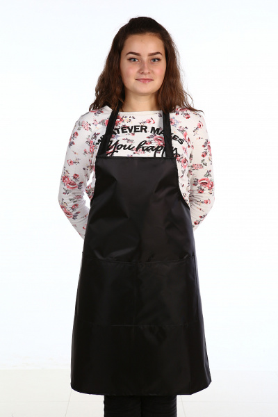 Фартук № 23 тк. Оксфорд (Черный, 44-60) от магазина Рабочий класс