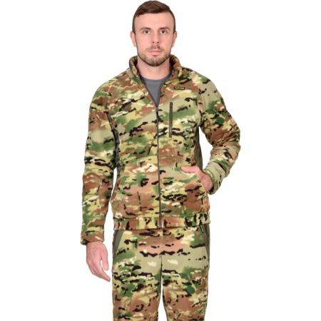 Куртка флисовая мужская КМФ "Мультикам" от магазина Рабочий класс