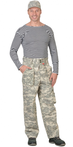 Брюки Сириус-Скаут тк. смесовая КМФ Пустыня от магазина Рабочий класс