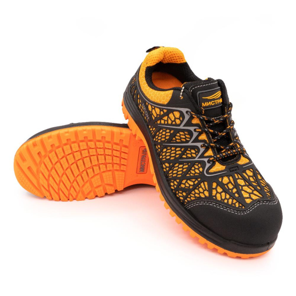 Полуботинки (кроссовки) Мистраль-НЕОН ПУ ТПУ с ПКП АС (оранж) PT2-C-L от магазина Рабочий класс