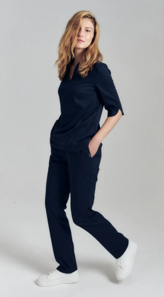 Блуза женская 1084 цв. чернильный, рукав 3/4 от магазина Рабочий класс