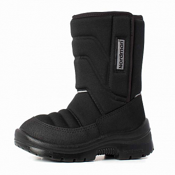 Сапоги зимние школьные Nordman Lumi на липучке цвет чёрный от магазина Рабочий класс