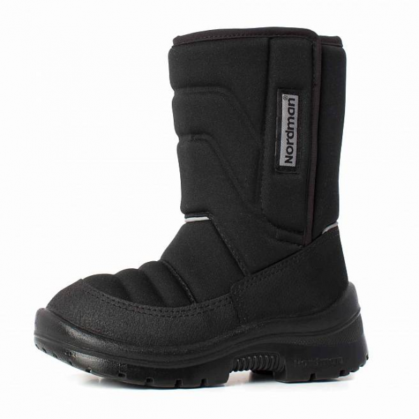 Сапоги зимние школьные Nordman Lumi на липучке цвет чёрный от магазина Рабочий класс