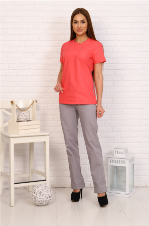 Костюм № 400 тк. ТиСи цв. Коралл/Серый от магазина Рабочий класс