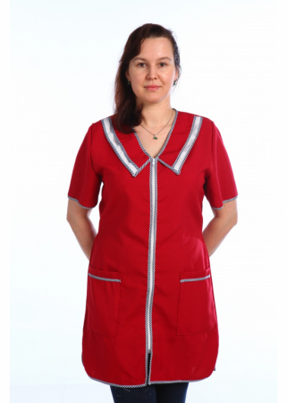 Халат № 2 (габардин) цв. Бордовый от магазина Рабочий класс