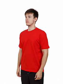 Футболка пл. 160г/м цв. красный от магазина Рабочий класс
