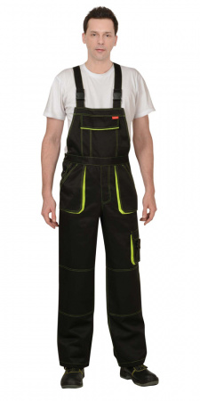 Полукомбинезон CROWN цв. Черный+неон от магазина Рабочий класс