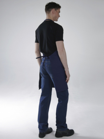 Фартук х/б тк. диагональ синий от магазина Рабочий класс