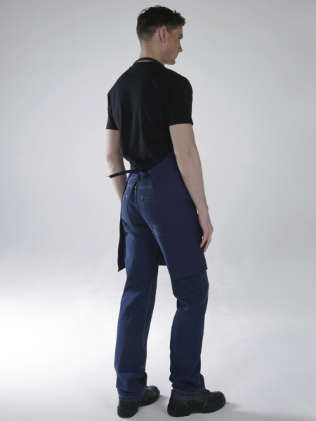 Фартук х/б тк. диагональ синий от магазина Рабочий класс