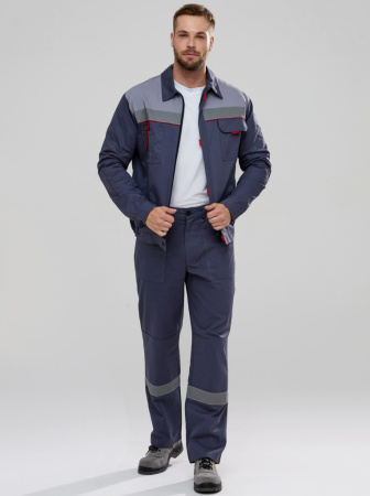 Костюм Флагман-Фаворит-2 СОП IMP (тк.Саржа,250) брюки , т.серый/св.серый от магазина Рабочий класс