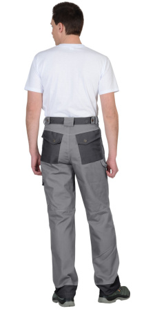 Брюки СИРИУС-ВЕСТ-ВОРК ср.серый с т.серым пл. 275 г/кв.м от магазина Рабочий класс